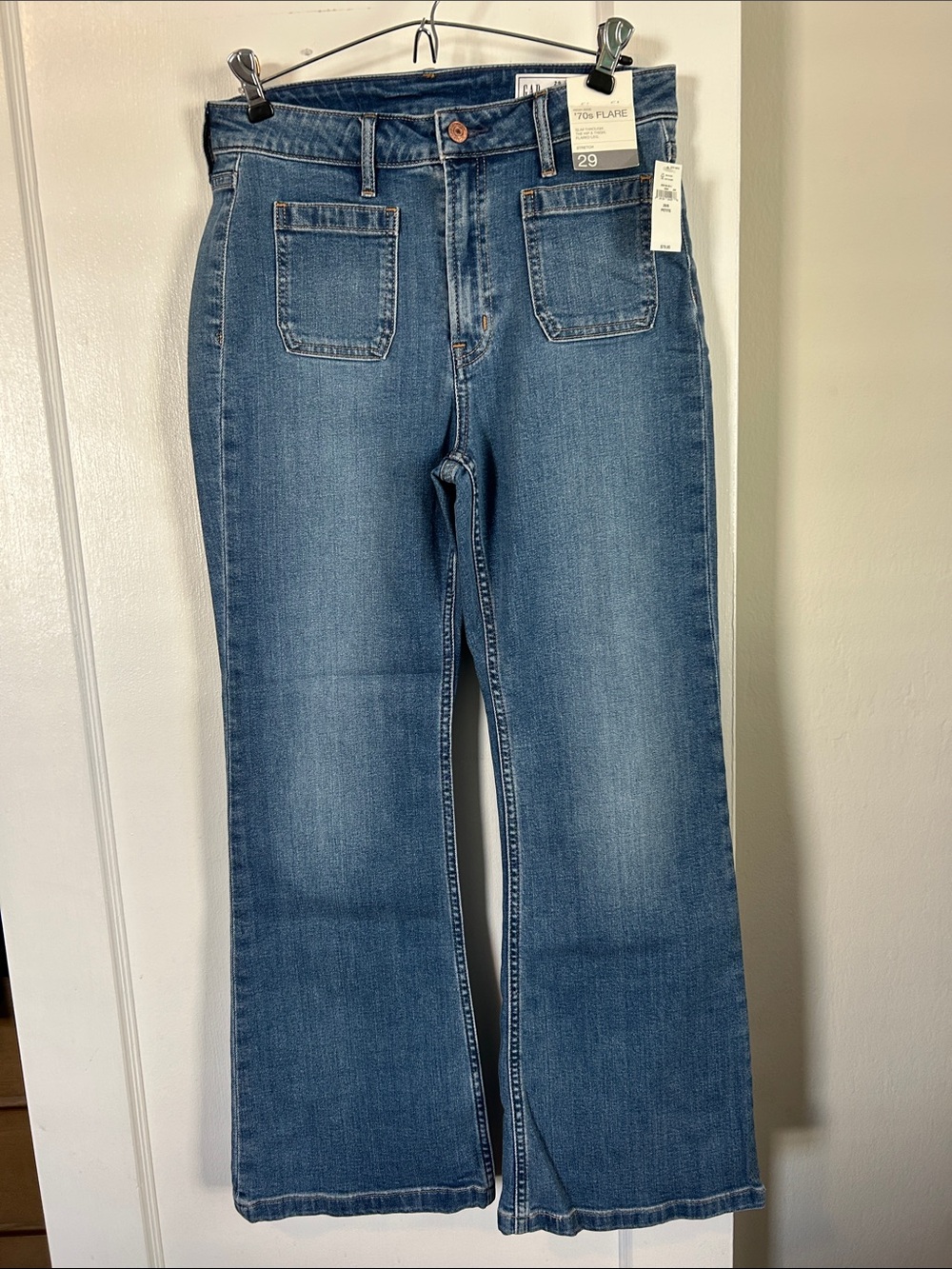 NWT GAP Women's 70s Flare Jeans - Blue Denim